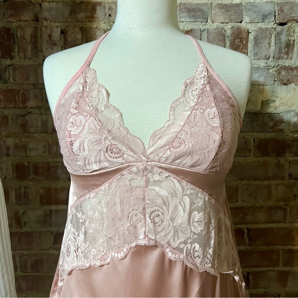 Pink Floral Lace Women's Tank -Size S -TP40 - Picture 2 of 8